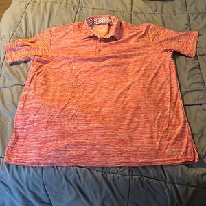 XL Light Red performance polo Dry fit